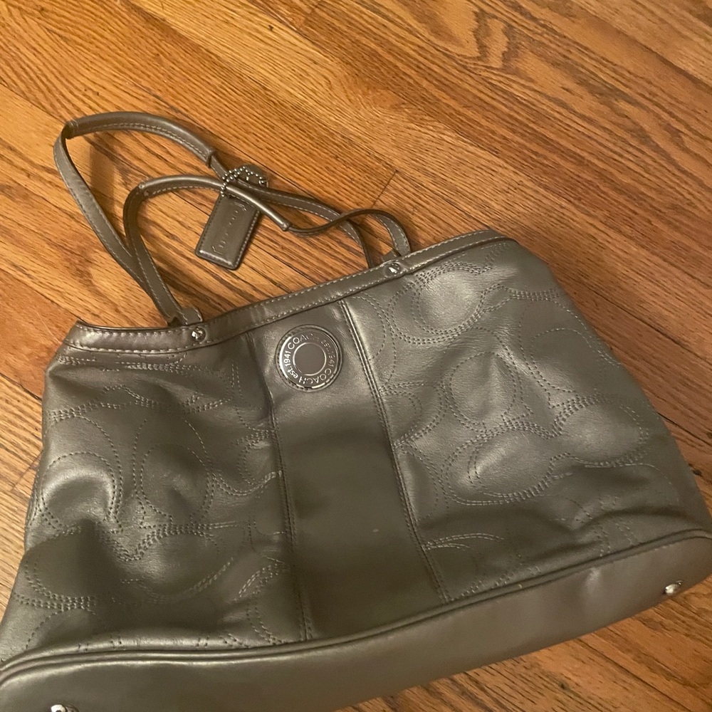 Coach Chic Metallic Tote Bag